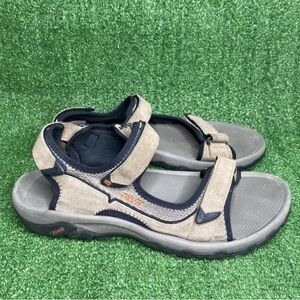 TEVA Mozel 4290 Tan Leather Sandals Adjustable Men’s Size US‎ 12